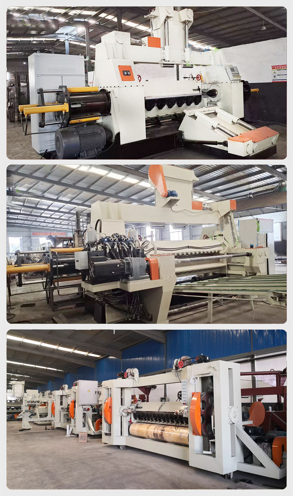 máquina peladora de husillo mostrando